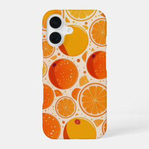 Orange Burst iPhone 16 Case