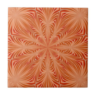 Orange Burst Tile
