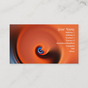 orange business card