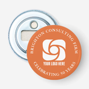 Orange Business Logo Custom Business Party Bottle Opener