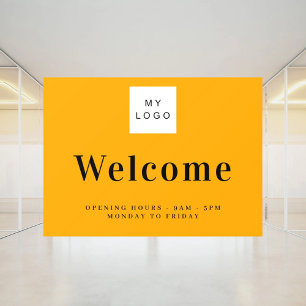 Orange business logo welcome opening hours