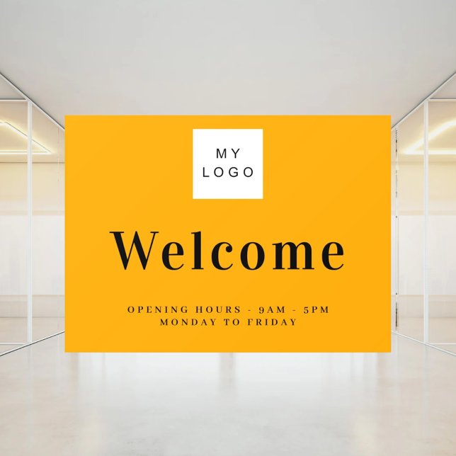 Orange business logo welcome opening hours (Creator Uploaded)