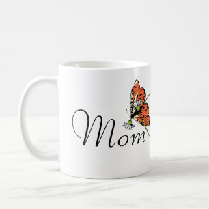 Orange Butterfly Dairy Mum Coffee Mug
