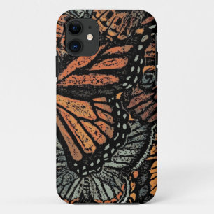 Orange butterfly fantasy abstract art Case-Mate iPhone case