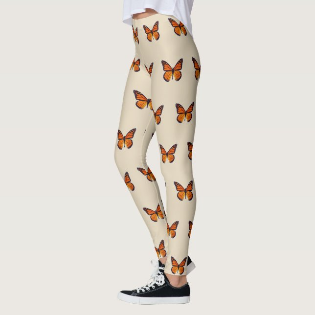 Orange Butterfly Leggings (Left)