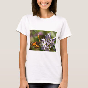 Orange Butterfly on Wild Hyacinth Apparel & Gifts T-Shirt