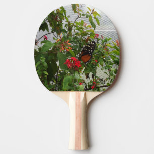 ORANGE BUTTERFLY PING PONG PADDLE