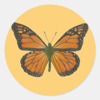 Orange Butterfly Sticker