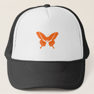 Orange Butterfly Trucker Hat