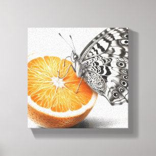 Orange Butterfly Wall Art