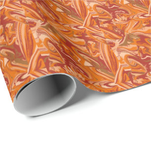Orange Cake Wrapping Paper