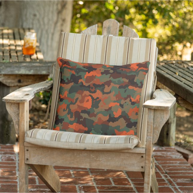 orange camo cushion (Chair)