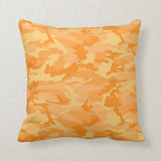 Orange Camo Cushion