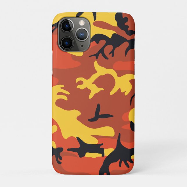 Orange Camouflage Barely There™ iPhone 4 Case (Back)
