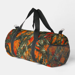 Orange Camouflage Duffle Bag