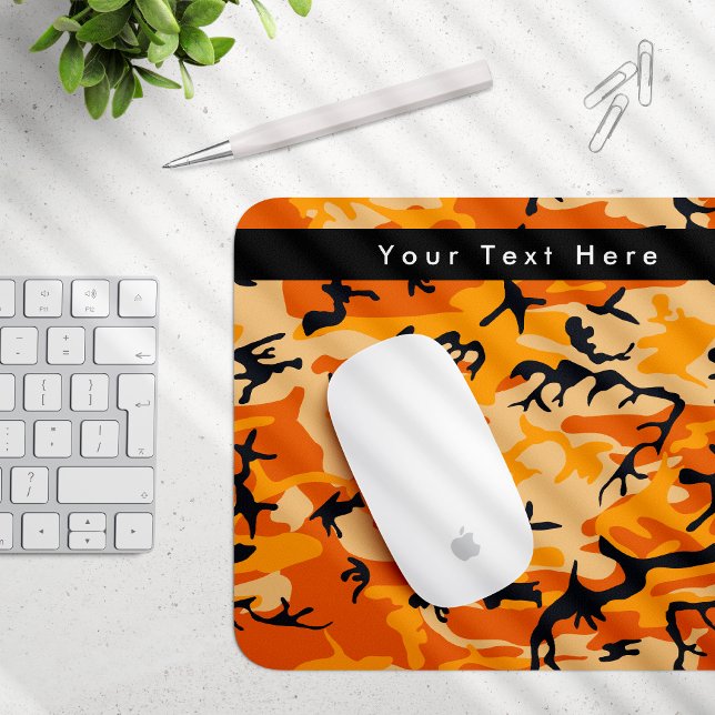 Orange Camouflage, Military, Army Mouse Pad (Creator Uploaded)