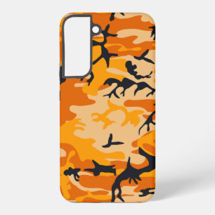 Orange Camouflage, Military, Army Samsung Galaxy Case