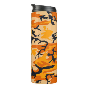 Orange Camouflage, Military, Army Thermal Tumbler