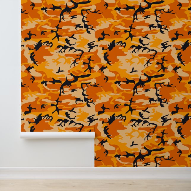 Orange Camouflage, Military, Army Wallpaper (Application)