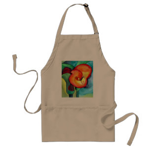 Orange Canna lily flower Standard Apron