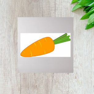 Orange Carrot Vegetable Poster