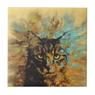 Orange Cat 617 Tile