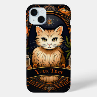 Orange Cat iPhone 15 Mini Case