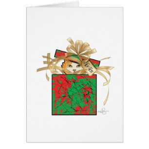 Orange Cat Christmas Gift Surprize