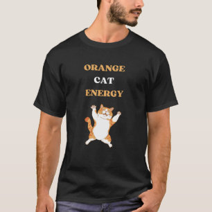 Orange Cat Energy, cute cats t-shirt