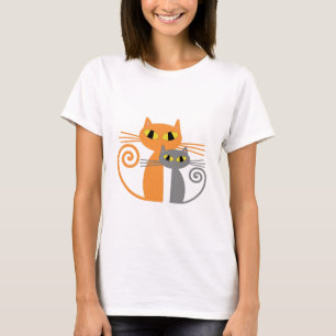 Orange Cat, Grey Cat T-Shirt