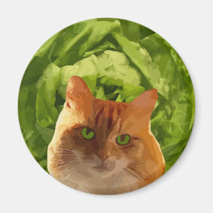 Orange Cat Magnet