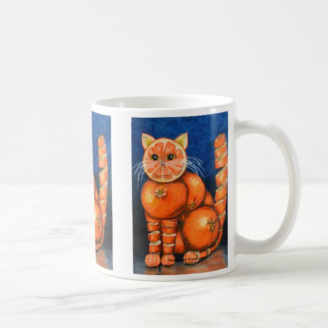 Orange Cat Mug (Right)