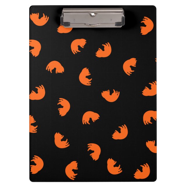 Orange Cat Pattern Clipboard (Front)