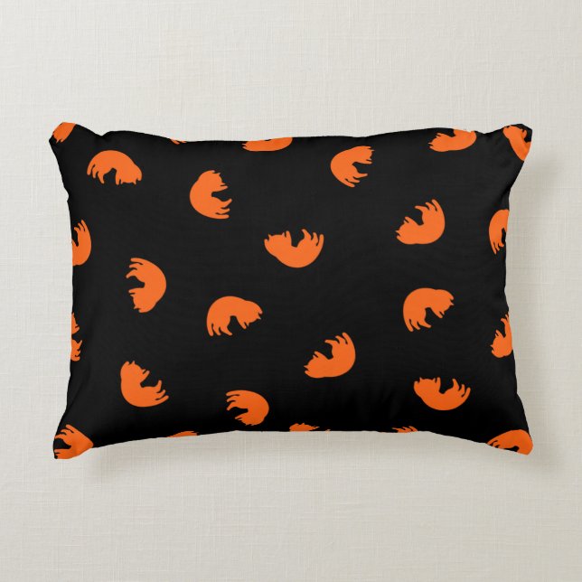 Orange Cat Pattern Decorative Cushion (Front)