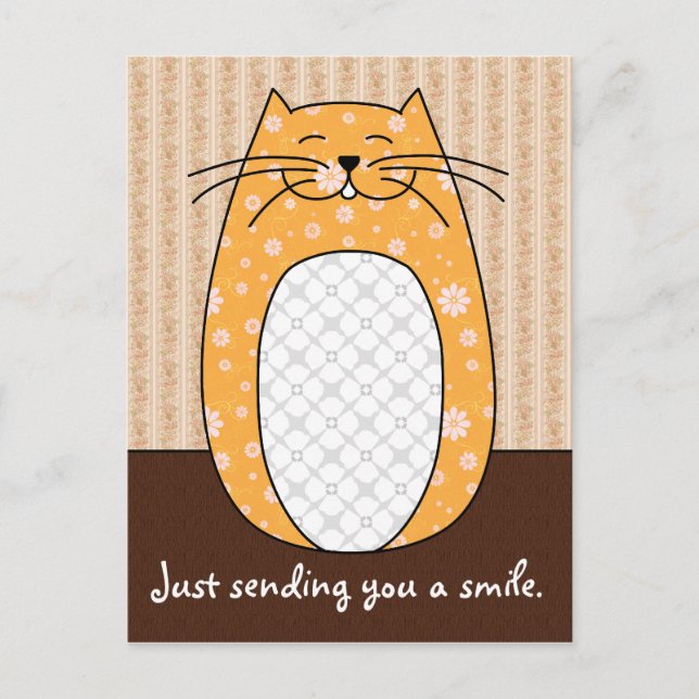 'Orange Cat' Postcard (Front)