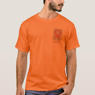 Orange Cat Ribbon Angel Cause Awareness Shirts