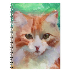 Orange Cat Spiral Notebook