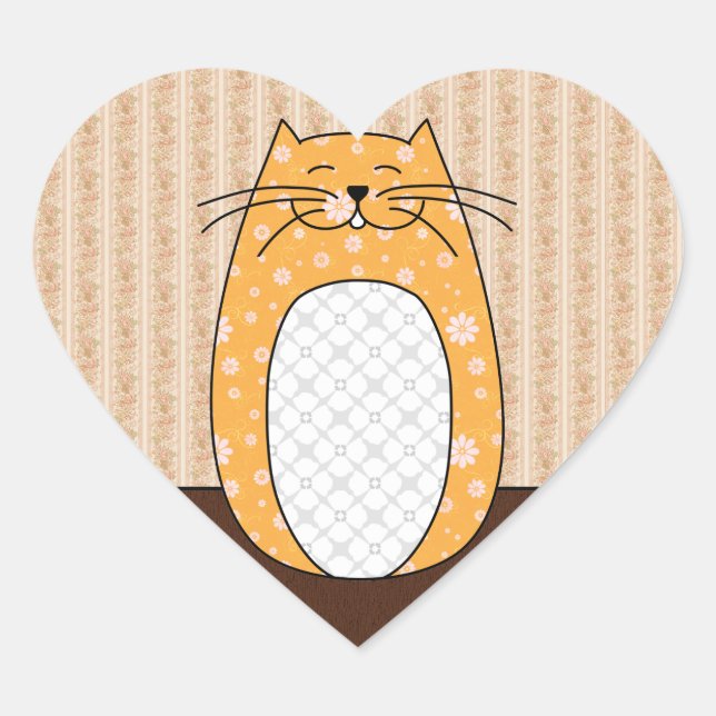 'Orange Cat' Sticker (Front)