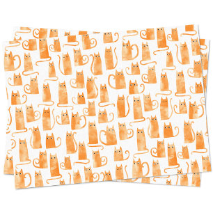 Orange Cat Tissue Paper