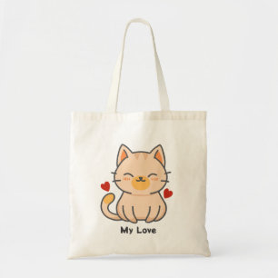 Orange Cat Tote Bag