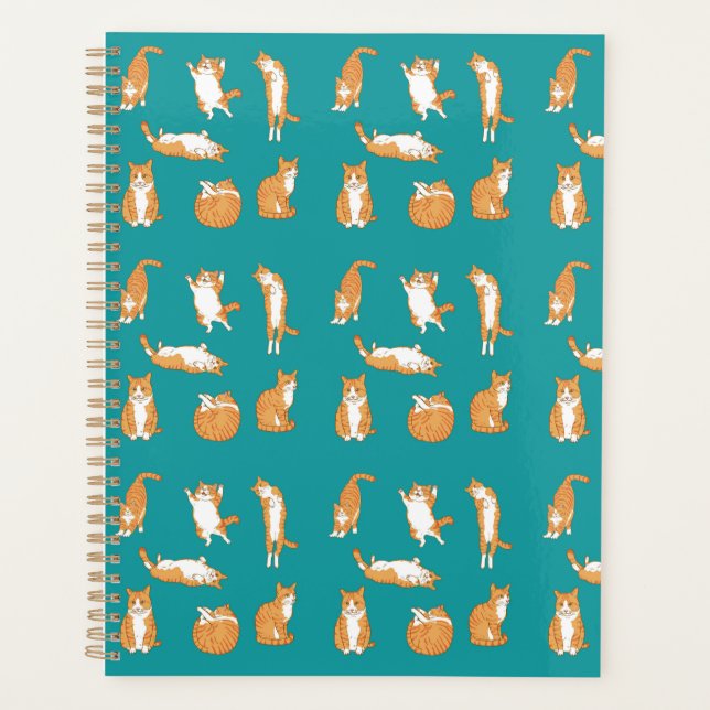 Orange Cats Funny Planner (Front)