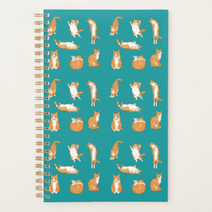 Orange Cats Funny Planner