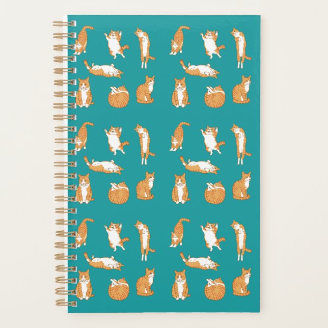Orange Cats Funny Planner (Front)