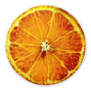 Orange Ceramic Knob