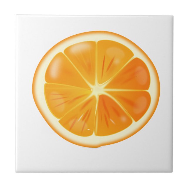 Orange  Ceramic Tile (Front)