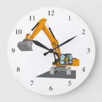 orange chain excavator