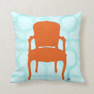 ORANGE CHAIR SILHOUETTE CUSHION