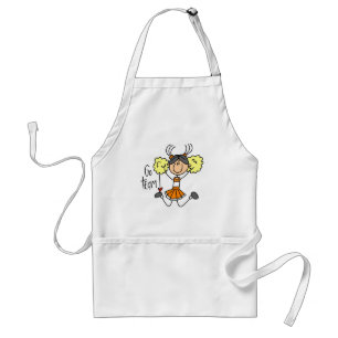 Orange Cheerleader Tshirts and Gifts Standard Apron
