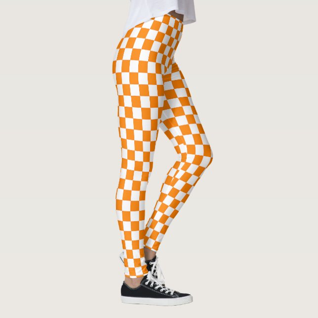 Orange Chequerboard  Leggings (Right)