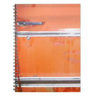 Orange Chevy Truck Door Spiral Notebook